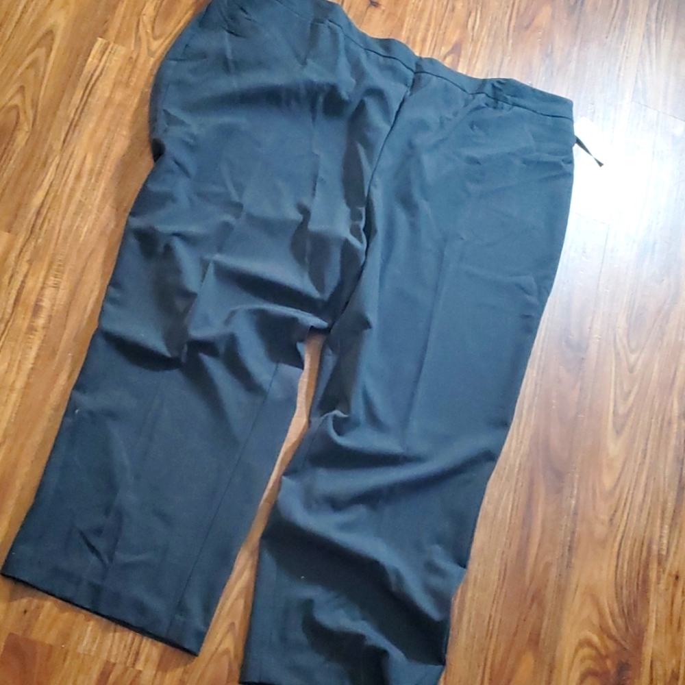Dark gray slacks